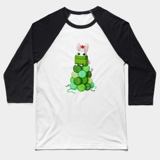 Bunny Christmas Tree Baseball T-Shirt